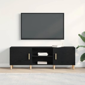 vidaXL Ντουλάπι TV 150 x 30 x 50 εκ Μαύρη Οξυά Επεξεργασμένο Ξύλο