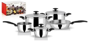 Σετ Μαγειρικών Σκευών 8Τμχ. Gourmet 015700901 Inox Pyramis Ανοξείδωτο Ατσάλι