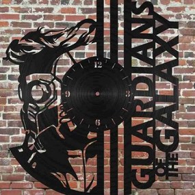 Σετ των 2 Intra απο ξύλο plywood 3mm-4mm πάχος – ξύλο ρολογιού τοίχου Vinyl Record Guardians of the Galaxy 30x35 cm INTRAVECTRY-MY555902