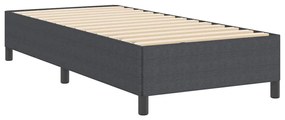 vidaXL Σκελετός Κρεβατιού Σκούρο γκρι 90 x 200 cm Βελούδο
