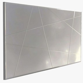 Καθρέπτης Τοίχου 552NOS2202 130x2,2x62cm Silver Aberto Design Mdf, Glass