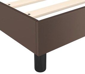 vidaXL Πλαίσιο Κρεβατιού Καφέ 80 x 200 εκ. από Συνθετικό Δέρμα