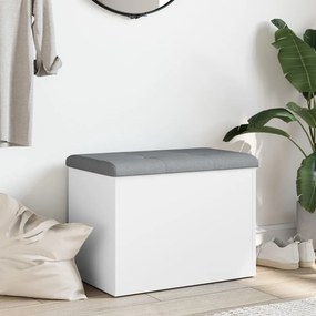 vidaXL Πάγκος Αποθήκευσης Λευκός 62x42x45 εκ. από Τεχνητό Ξύλο