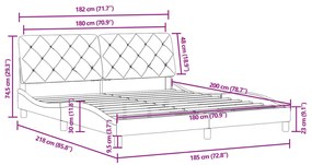 ΠΛΑΙΣΙΟ ΚΡΕΒΑΤΙΟΥ ΜΕ ΚΕΦΑΛΑΡΙ ΡΟΖ 180X200 ΕΚ. ΒΕΛΟΥΔΙΝΟ 3207940