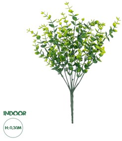 GloboStar® Artificial Garden  EUCALYPTUS BRANCH 21065 Διακοσμητικό Κλαδί Ευκάλυπτος  Φ25 x Υ30cm