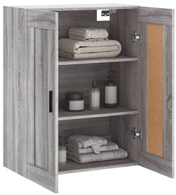 vidaXL Ντουλάπι Επιτοίχιο Γκρι Sonoma 69,5 x 34 x 90 εκ. Επεξεργ. Ξύλο