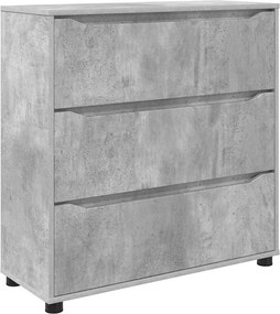 vidaXL Ντουλάπι αποθήκευσης Σκυρόδεμα Γκρι 80 x 31 x 81 εκ