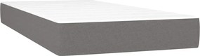 vidaXL Στρώμα με Pocket Springs Μέτριο 120 x 190 cm Γκρι
