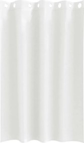 vidaXL Κουρτίνες Μαύρης Ύφανσης με Δαχτυλίδια 2 pcs Καθαρό Λευκό