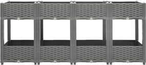vidaXL Ζαρντινιέρα 160 x 40 x 71 εκ. από Πολυπροπυλένιο