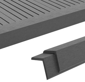 vidaXL Γωνίες Deck 5 τεμ Γκρι 170 εκ. από WPC