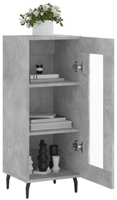 vidaXL Ντουλάπι Γκρι Σκυροδέματος 34,5x34x90 εκ. Επεξεργασμένο Ξύλο