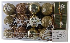 Σετ Χριστουγεννιάτικα στολίδια - 4cm - 30pcs - 023513-023513