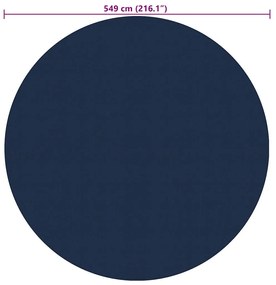 vidaXL Κάλυμμα Πισίνας Ηλιακό Μαύρο/Μπλε 549 εκ. από Πολυαιθυλένιο