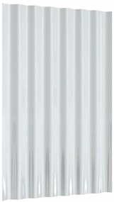 vidaXL Πάνελ Οροφής 36 τεμ. Ασημί 60 x 36 εκ. Γαλβανισμένος χάλυβας