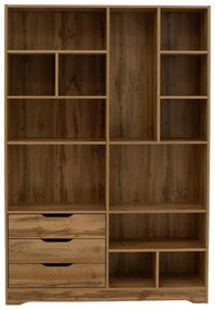 Βιβλιοθήκη Lucinda pakoworld oak 120x29.8x180.5εκ