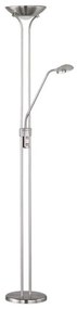 Φωτιστικό Δαπέδου Spock R42292107 1x19W & 1x5W Led 25x180cm Nickel Mat RL Lighting Metal