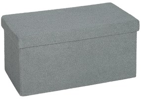 HOMCOM Σκαμπό αποθήκευσης, πάγκος με αποθηκευτικό χώρο και καπάκι για σαλόνι, υπνοδωμάτιο, διάδρομο, σκούρο γκρι