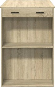 vidaXL Τραπέζι Μπαρ Sonoma Δρυς 102x70x103,5 εκ. Επεξεργ. Ξύλο