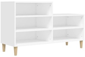 vidaXL Παπουτσοθήκη Λευκή 102x36x60 εκ. από Επεξεργασμένο Ξύλο