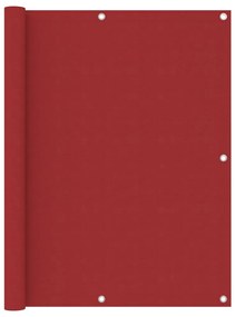 vidaXL Διαχωριστικό Βεράντας Κόκκινο 120 x 600 εκ. Ύφασμα Oxford
