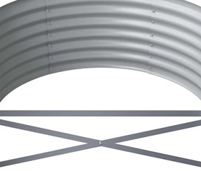 vidaXL Ζαρντινιέρα Ανθρακί 368x80x36 εκ Γαλβανισμένος χάλυβας