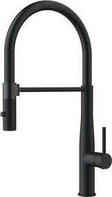 Orabella Bracket 20137 Black Mat – Μπαταρία Κουζίνας με Εύκαμπτο Ντους