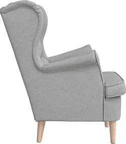 vidaXL πολυθρόνα Cloud Grey 74x84x100 cm Ύφασμα