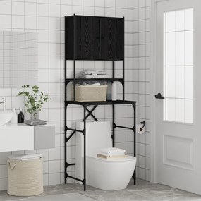 vidaXL Καμπίνα Πλυντηρίου Μαύρη Δρυς 68x48.5x194 cm