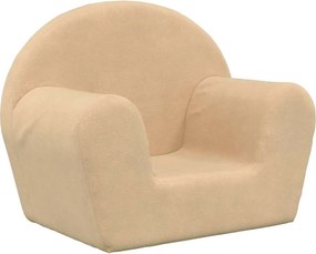 vidaXL Παιδικός καναπές Cream Soft Plush