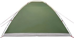 vidaXL Σκηνή Camping με στέγη Πράσινο 6 ατόμων Πολυεστέρας και Χάλυβας