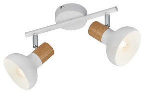 Σποτ RL Lighting Latika R81522031 Λευκό με απομίμηση Ξύλο