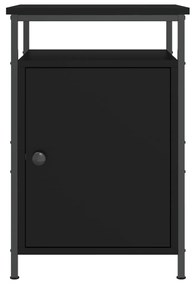 vidaXL Κομοδίνα 2 τεμ. Μαύρα 40 x 42 x 60 εκ. από Επεξεργασμένο Ξύλο
