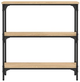 vidaXL Κονσόλα Τραπεζιού Sonoma Δρυς 75 x 22,5 x 75 εκ. από Τεχνητό Ξύλο