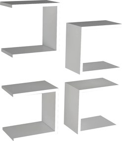 Wall Shelf Base - White White