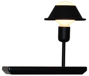 Φωτιστικό Τοίχου HL-3596 2MR 77-4055 Rowan Black Homelighting Μέταλλο,Ξύλο