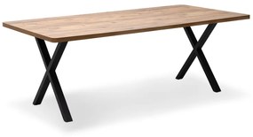 Τραπέζι Jeremy Megapap Mdf - μεταλλικό χρώμα ακακίας 200x100x75εκ.-GP038-0008,1