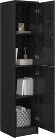 vidaXL Highboard Μαύρη Οξυά 35 x 39 x 168 εκ.