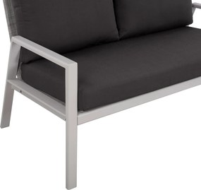 ΚΑΝΑΠΕΣ ΔΙΘΕΣΙΟΣ ΑΛΟΥΜΙΝΙΟΥ TABBY HM5561.01 ΛΕΥΚΟΣ ΜΕ ΜΑΞΙΛΑΡΙΑ