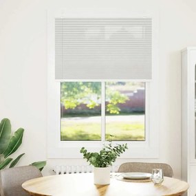 vidaXL Πλισέ περσίδα ανοιχτό γκρι 90x150 cm Πλάτος υφάσματος 89,4 cm