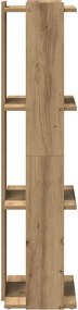 vidaXL Βιβλιοθήκη 3 επιπέδων Δρυς τεχνίτης 60x30x120 cm