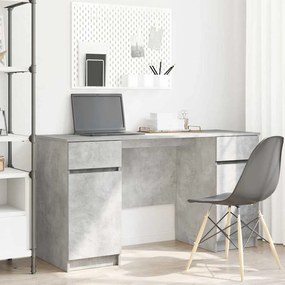 vidaXL Γραφείο Γκρι σκυροδέματος 140 x 49 x 76 εκ. Επεξεργασμένο ξύλο