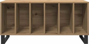 vidaXL Ντουλάπι δίσκων βινυλίου με ράφι artisan δρυς 100 x 38 x 48 εκ.