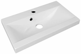 Σετ μπάνιου Sarasota 140, 120x35cm, 66 kg, Γυαλιστερό γκρι, Άσπρο, Πλαστικοποιημένη μοριοσανίδα, Καθρέφτης, Στυλ: Μοντέρνο, Ξεχωριστά μέρη, Γκρι