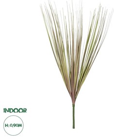 GloboStar® Artificial Garden BEIGE GRASS BOUQUET 21163 Τεχνητό Διακοσμητικό Μπουκέτο Grass Μπεζ Y90cm