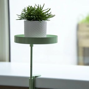 Esschert Design Δίσκος Φυτών με Σφιγκτήρα Στρογγυλός Πράσινος S - Πράσινο