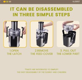 Αποχυμωτής - Power juicer - KJ3057 - DSP - 613675