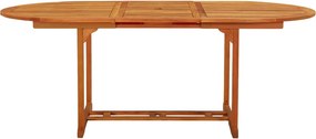vidaXL Τραπέζι Κήπου 200 x 100 x 75 εκ. από Μασίφ Ξύλο Ευκαλύπτου