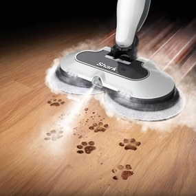 Καθαριστής ατμού Shark Steam & Scrub S8201EU, 1120W, 0.35 l, 3 ρυθμίσεις, καθαρισμός χωρίς χημικά, 150 στροφές ανά λεπτό, Steam Blaster, Λευκό