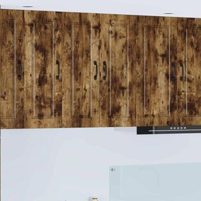 vidaXL Ντουλάπα Κουζίνας με ράφι Καπνιστό Δρύς 30 x 31 x 80 εκ.